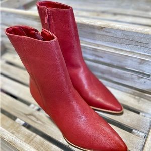Matisse - Red Caty Leather Boot; New! In original box